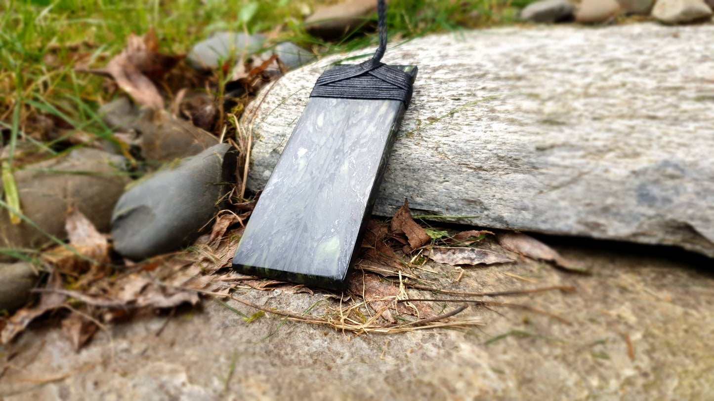 Large Pounamu and Epoxy Resin Toki