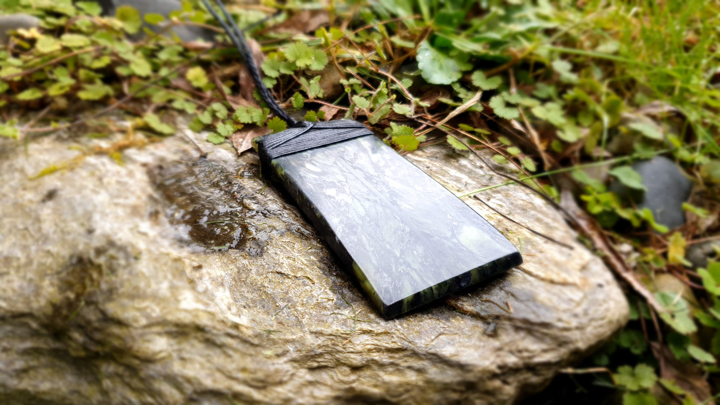 Large Pounamu and Epoxy Resin Toki