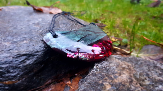 Extra Large Pounamu Paua and Epoxy Resin Breastplate