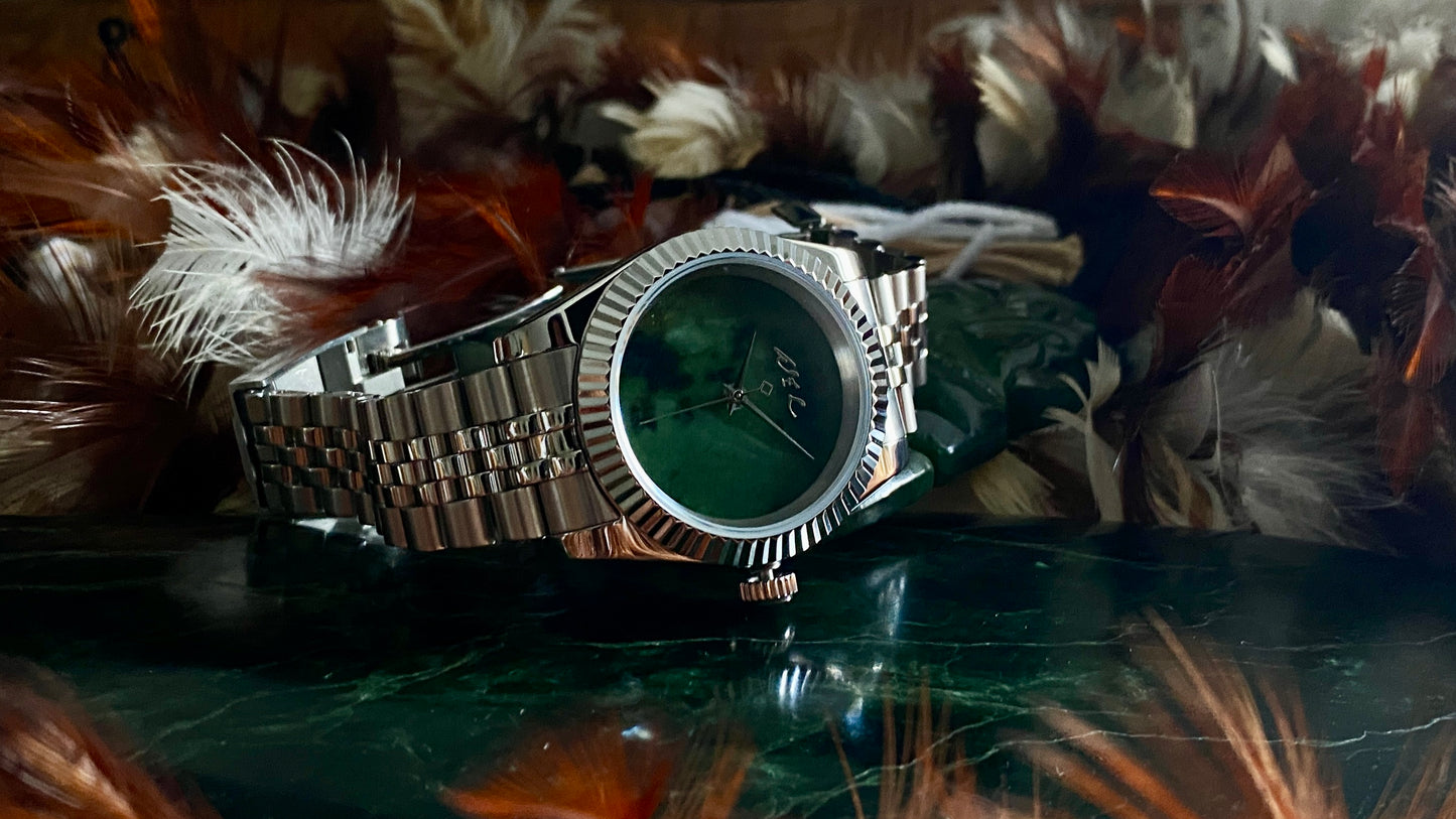 INTRODUCTORY SPECIAL - Authentic Handmade NZ Pounamu Dial Automatic Watch