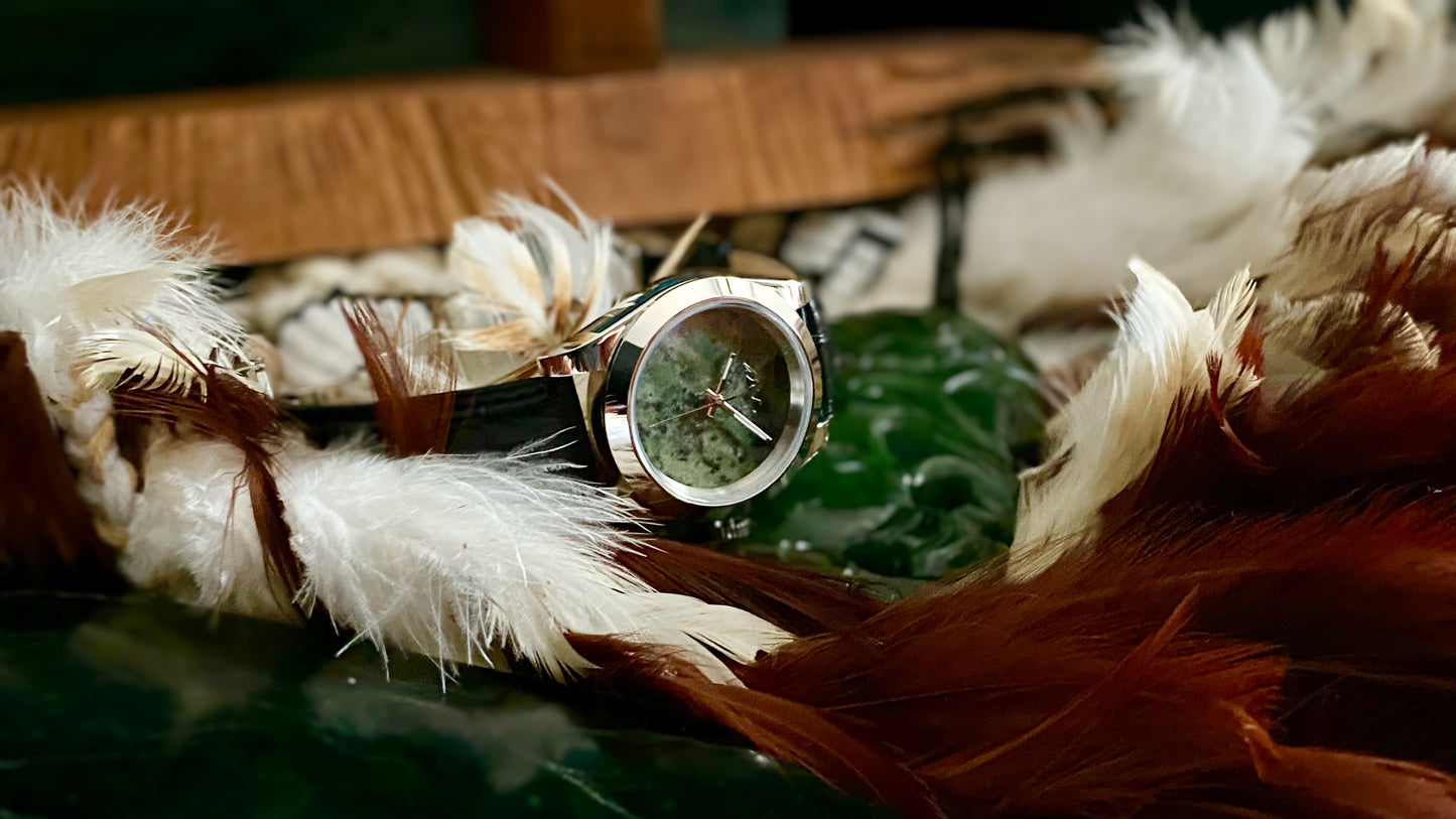 INTRODUCTORY SPECIAL - Authentic Handmade NZ Pounamu Dial Automatic Watch