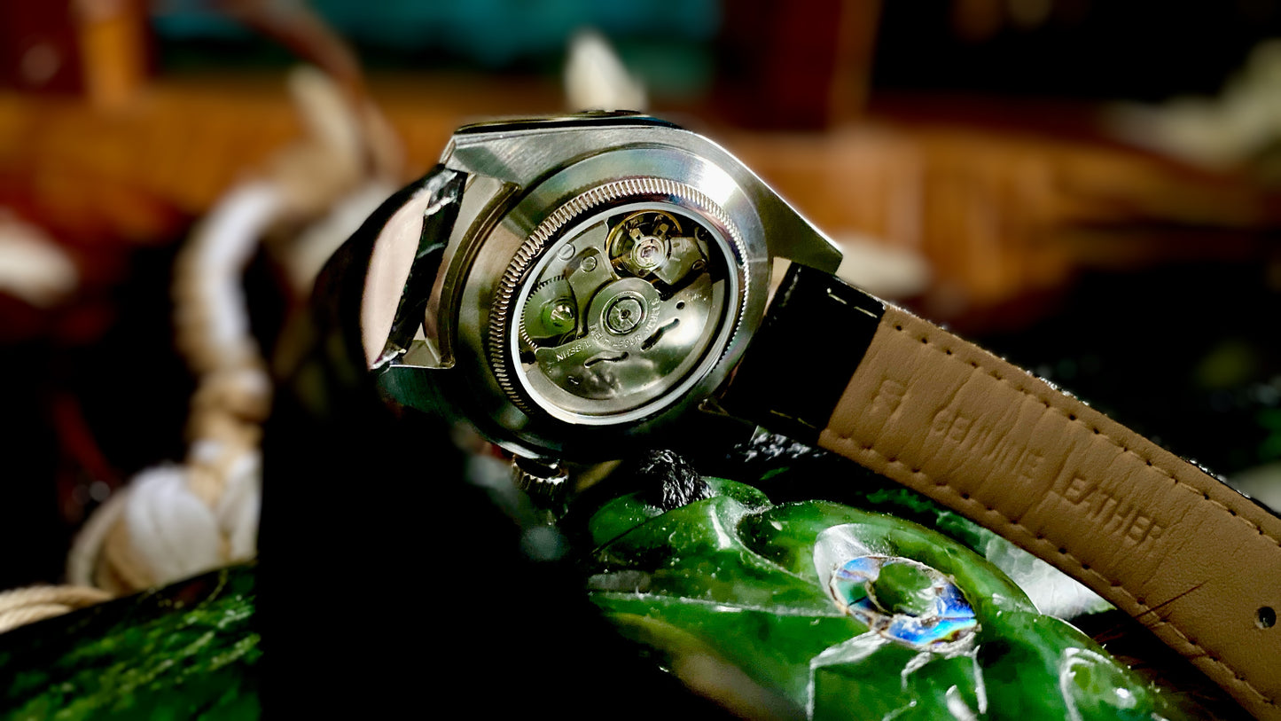 INTRODUCTORY SPECIAL - Authentic Handmade NZ Pounamu Dial Automatic Watch