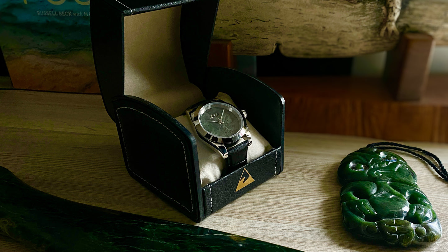 INTRODUCTORY SPECIAL - Authentic Handmade NZ Pounamu Dial Automatic Watch