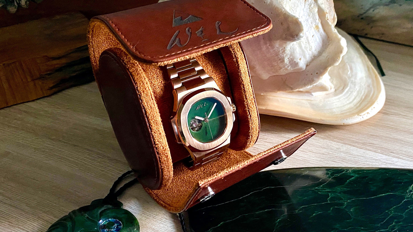 Authentic Handmade NZ Pounamu Dial Automatic Watch