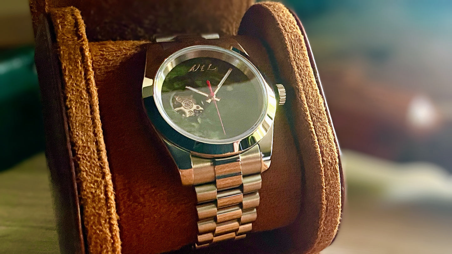Authentic Handmade NZ Pounamu Dial Automatic Watch