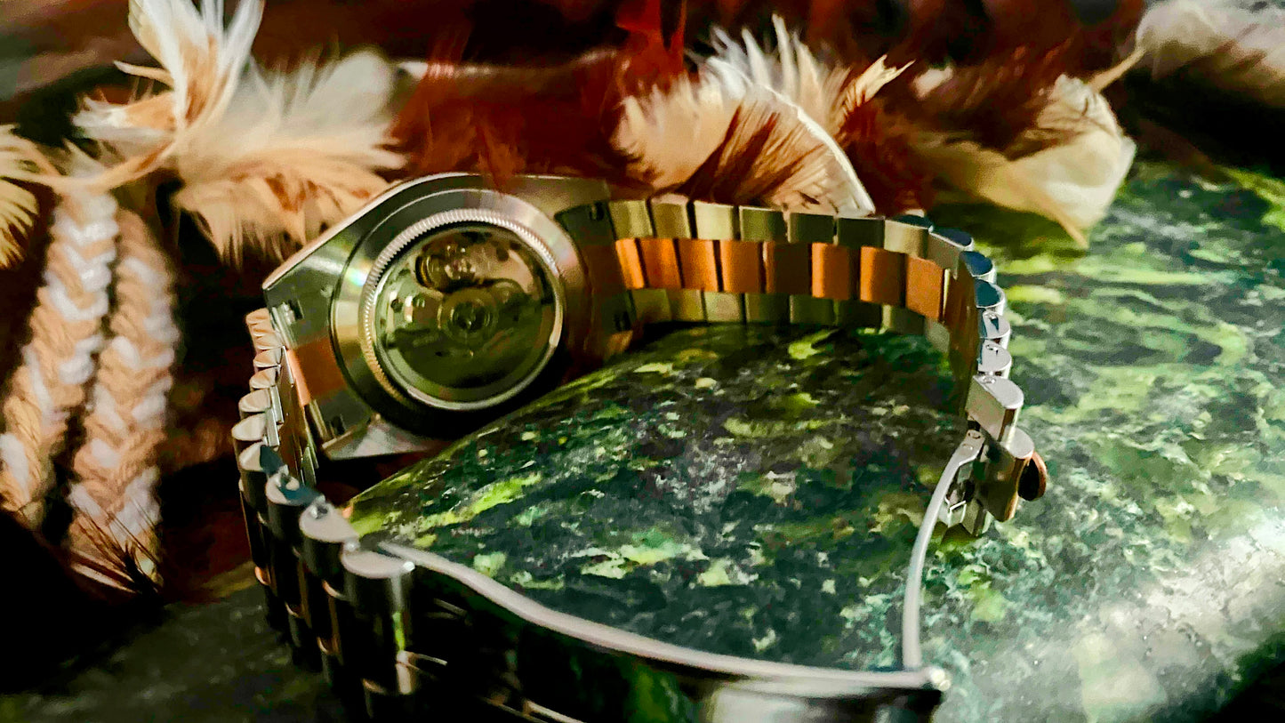 Authentic Handmade NZ Pounamu Dial Automatic Watch
