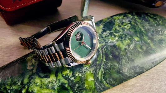 Authentic Handmade NZ Pounamu Dial Automatic Watch