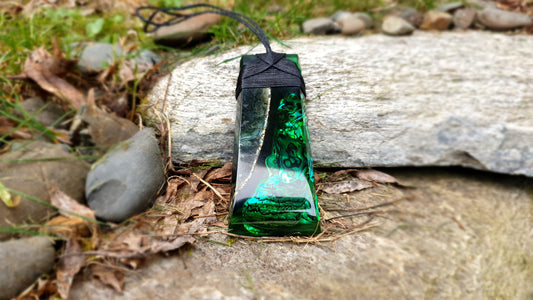 Extra Large Pounamu Paua and Epoxy Resin Toki