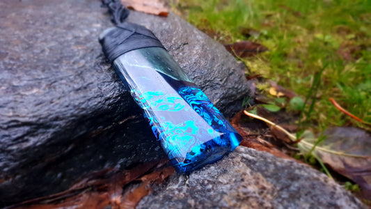 Extra Large Pounamu Paua and Epoxy Resin Toki