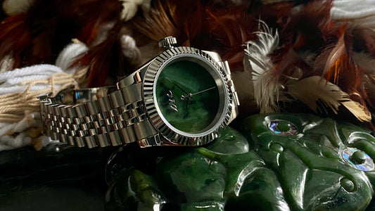 INTRODUCTORY SPECIAL - Authentic Handmade NZ Pounamu Dial Automatic Watch